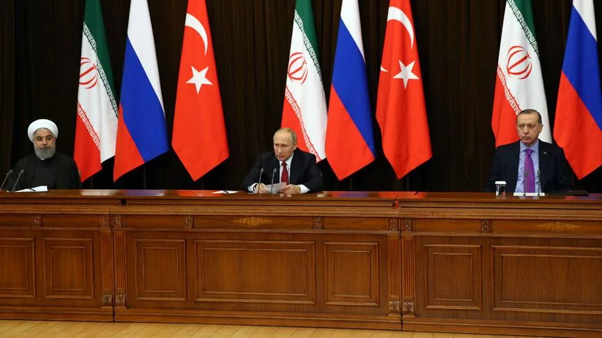 'Suriye' konulu Türkiye-Rusya-İran Üçlü Zirvesi başladı