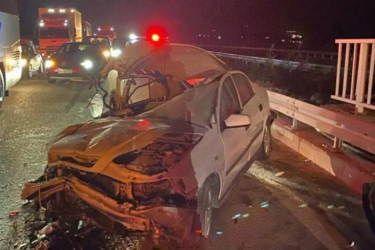 Susurluk'ta zincirleme kaza: 1 ölü, 5 yaralı