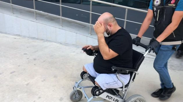 Tekerlekli sandalyeli zehir taciri tutuklandı