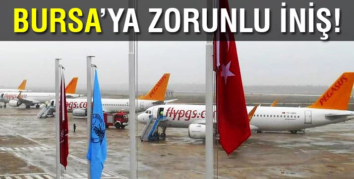 Yoğun sis yüzünden Bursa'ya indiler