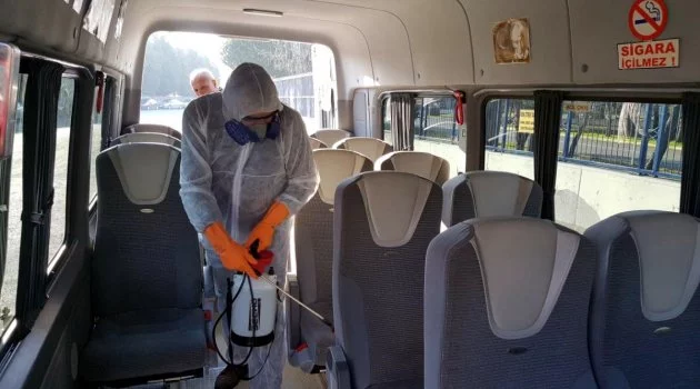 Zonguldak'ta koronavirüse karşı dezenfekte çalışmaları